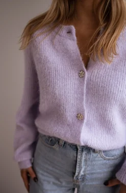 Store Gilet - Isa - À boutons brillantsEasy Clothes Femme Pulls & Gilets