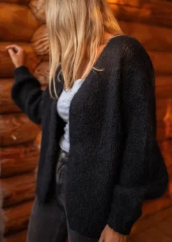 Clearance Gilet Alina - Noir - Doux - Made In ItalyEasy Clothes Femme Pulls & Gilets