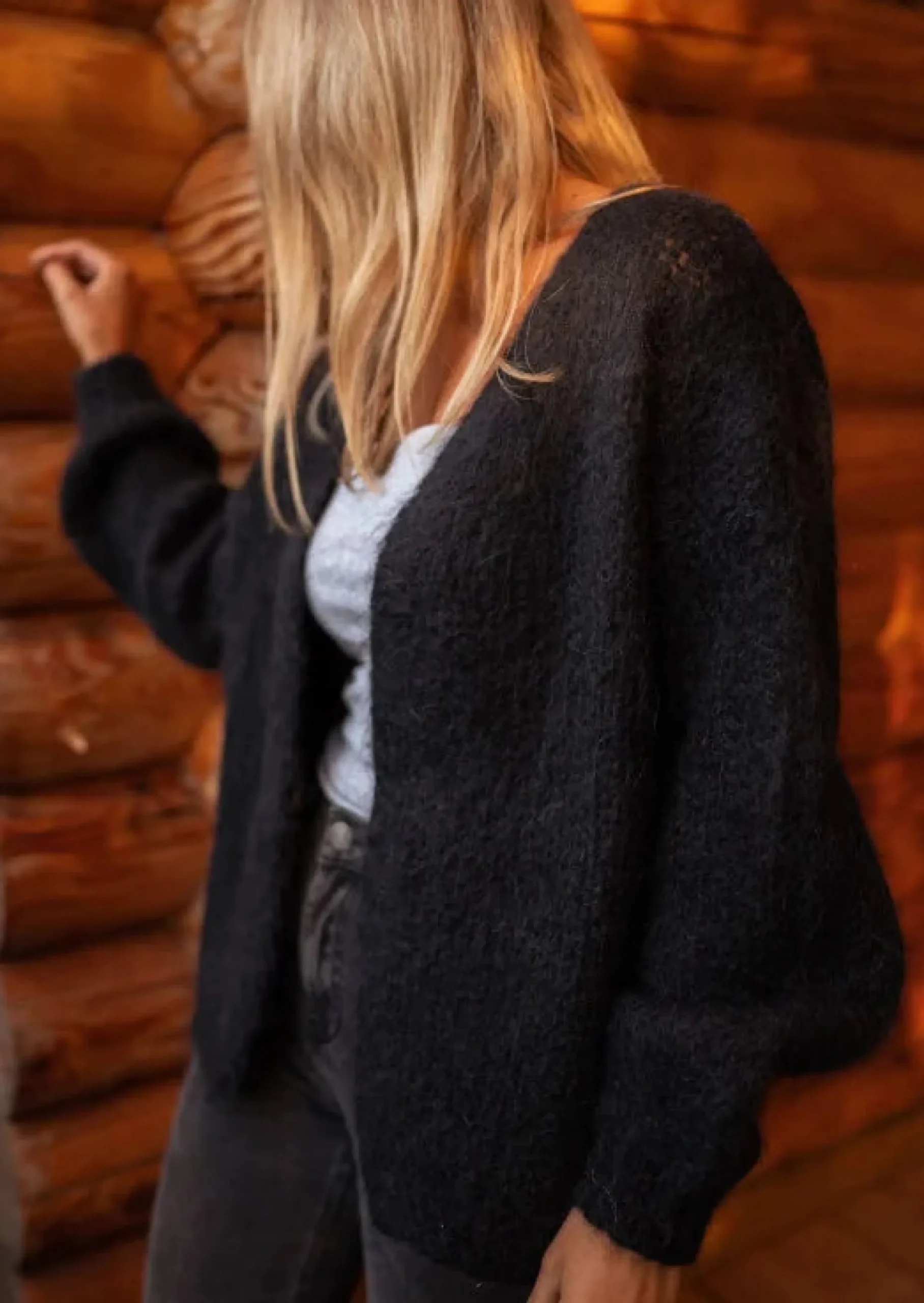 Clearance Gilet Alina - Noir - Doux - Made In ItalyEasy Clothes Femme Pulls & Gilets