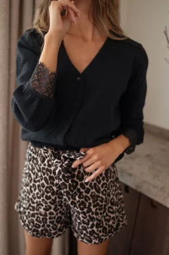 Outlet Gilet Baltha - noir à dentelleEasy Clothes Femme Pulls & Gilets