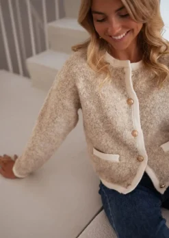 Sale Gilet Chlo - Beige - Doux - Taille UniqueEasy Clothes Femme Pulls & Gilets