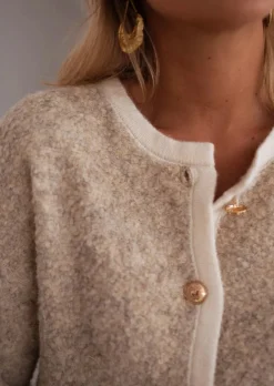 Sale Gilet Chlo - Beige - Doux - Taille UniqueEasy Clothes Femme Pulls & Gilets