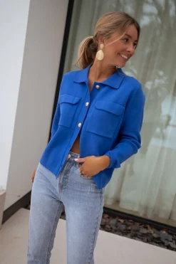 Flash Sale Gilet Fika - bleu roiEasy Clothes Femme Pulls & Gilets