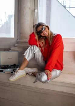 Discount Gilet Gina - rougeEasy Clothes Femme Pulls & Gilets