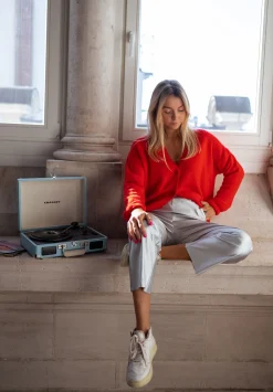 Discount Gilet Gina - rougeEasy Clothes Femme Pulls & Gilets