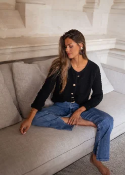 Shop Gilet Lyno - noirEasy Clothes Femme Pulls & Gilets