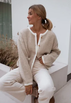 Outlet Gilet Saja - beigeEasy Clothes Femme Pulls & Gilets
