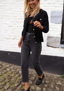Clearance Jeans Baptiste Gris - Taille Haute - Vêtements FemmeEasy Clothes Femme Jeans