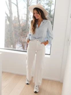 Best Jeans Bastian - blancEasy Clothes Femme Jeans