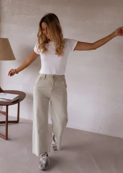 New Jeans Bastian - vert clairEasy Clothes Femme Jeans