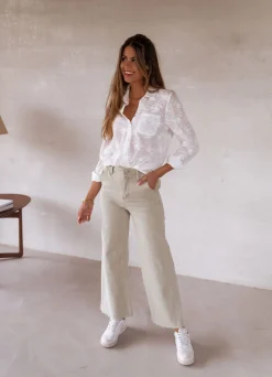 New Jeans Bastian - vert clairEasy Clothes Femme Jeans