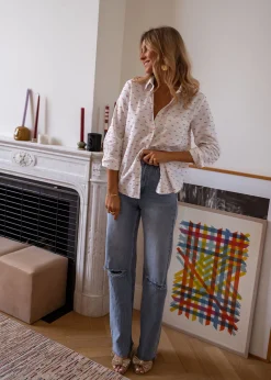 Best Sale Jeans Houston - bleuEasy Clothes Femme Jeans