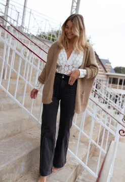 Best Jeans Hugues - gris foncéEasy Clothes Femme Jeans