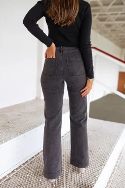 Best Jeans Hugues - gris foncéEasy Clothes Femme Jeans