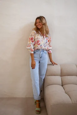 Cheap Jeans Maddie - Bleu Clair - Taille HauteEasy Clothes Femme Jeans