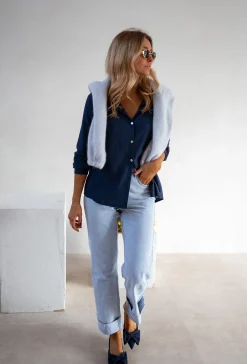 Cheap Jeans Maddie - Bleu Clair - Taille HauteEasy Clothes Femme Jeans