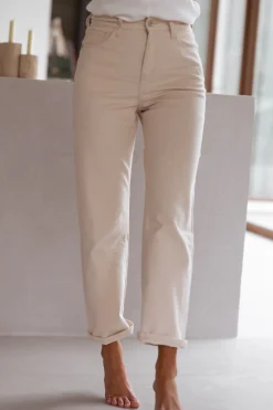 Outlet Jeans Solan - beigeEasy Clothes Femme Jeans