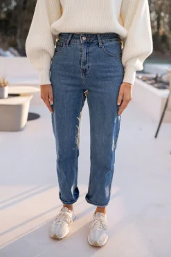 Discount Jeans Solan - bleu moyenEasy Clothes Femme Jeans