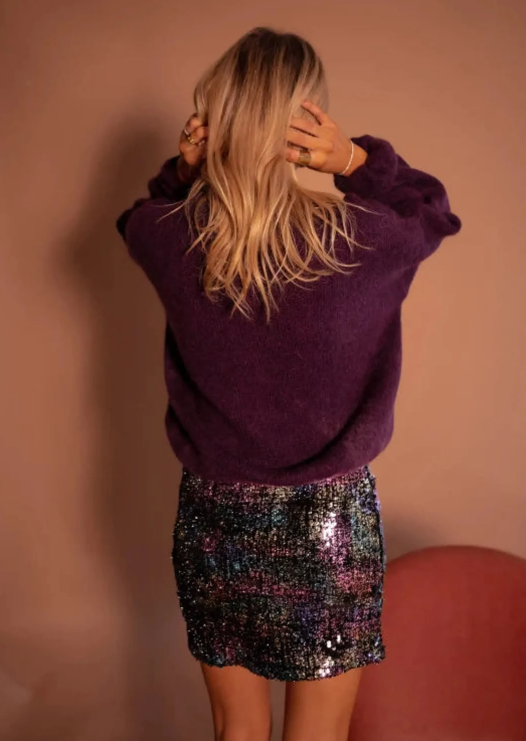 New Jupe Adelyne - Pailletée - Courte & FendueEasy Clothes Femme Jupes & Shorts