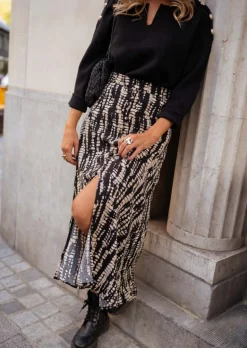 Sale Jupe Jesse - Noire & Écrue - FluideEasy Clothes Femme Jupes & Shorts