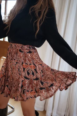 Sale Jupe Jolyne - brique à motifsEasy Clothes Femme Jupes & Shorts