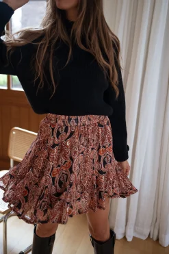 Sale Jupe Jolyne - brique à motifsEasy Clothes Femme Jupes & Shorts