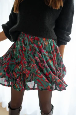 Best Sale Jupe Julie - verte à motifsEasy Clothes Femme Jupes & Shorts