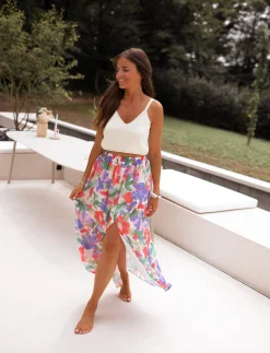 Cheap Jupe longue Nancy - à fleursEasy Clothes Femme Jupes & Shorts