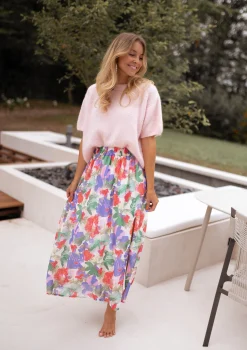 Cheap Jupe longue Nancy - à fleursEasy Clothes Femme Jupes & Shorts