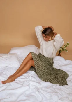 Best Sale Jupe Moriane Verte à Motifs | Tenue Femme Été | Easy Clothes Femme Jupes & Shorts