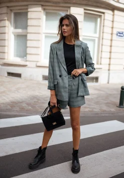 Sale Jupe short Chani - à carreaux vertsEasy Clothes Femme Jupes & Shorts