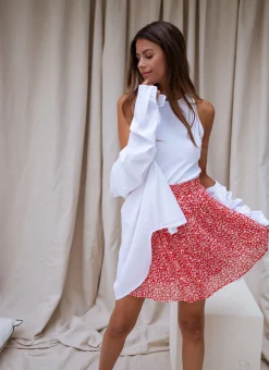 Hot Jupe Tana - rouge à fleursEasy Clothes Femme Jupes & Shorts