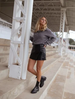 Discount Jupe-short Elias - noirEasy Clothes Femme Jupes & Shorts