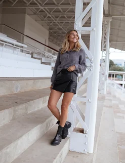 Discount Jupe-short Elias - noirEasy Clothes Femme Jupes & Shorts