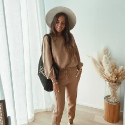 Cheap Pantalon Beni - camel (Ensemble 1 sur 2)Easy Clothes Femme Pantalons