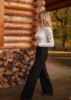 Store Pantalon Benjamin - Noir - Taille HauteEasy Clothes Femme Pantalons