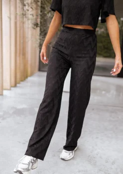 Cheap Pantalon Betsou noir brodé - CREATION | Pantalon brodé ample | Prêt-à-porter en ligne | Easy Clothes Femme Pantalons