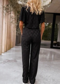 Cheap Pantalon Betsou noir brodé - CREATION | Pantalon brodé ample | Prêt-à-porter en ligne | Easy Clothes Femme Pantalons