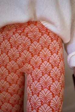 Outlet Pantalon Curtis - orange à motifsEasy Clothes Femme Pantalons