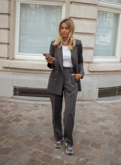 Store Pantalon Ellie - grisEasy Clothes Femme Pantalons