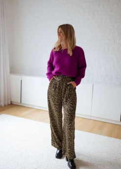 New Pantalon Enouk - léopard vertEasy Clothes Femme Pantalons