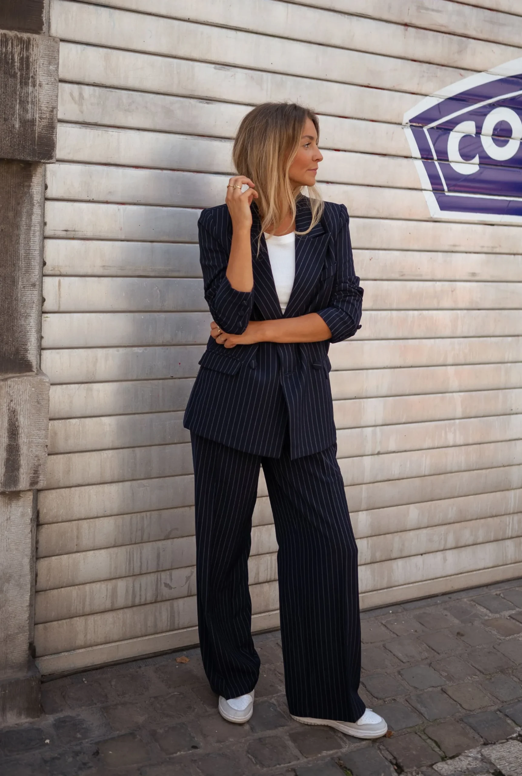 Fashion Pantalon Jimmy - bleu foncéEasy Clothes Femme Pantalons