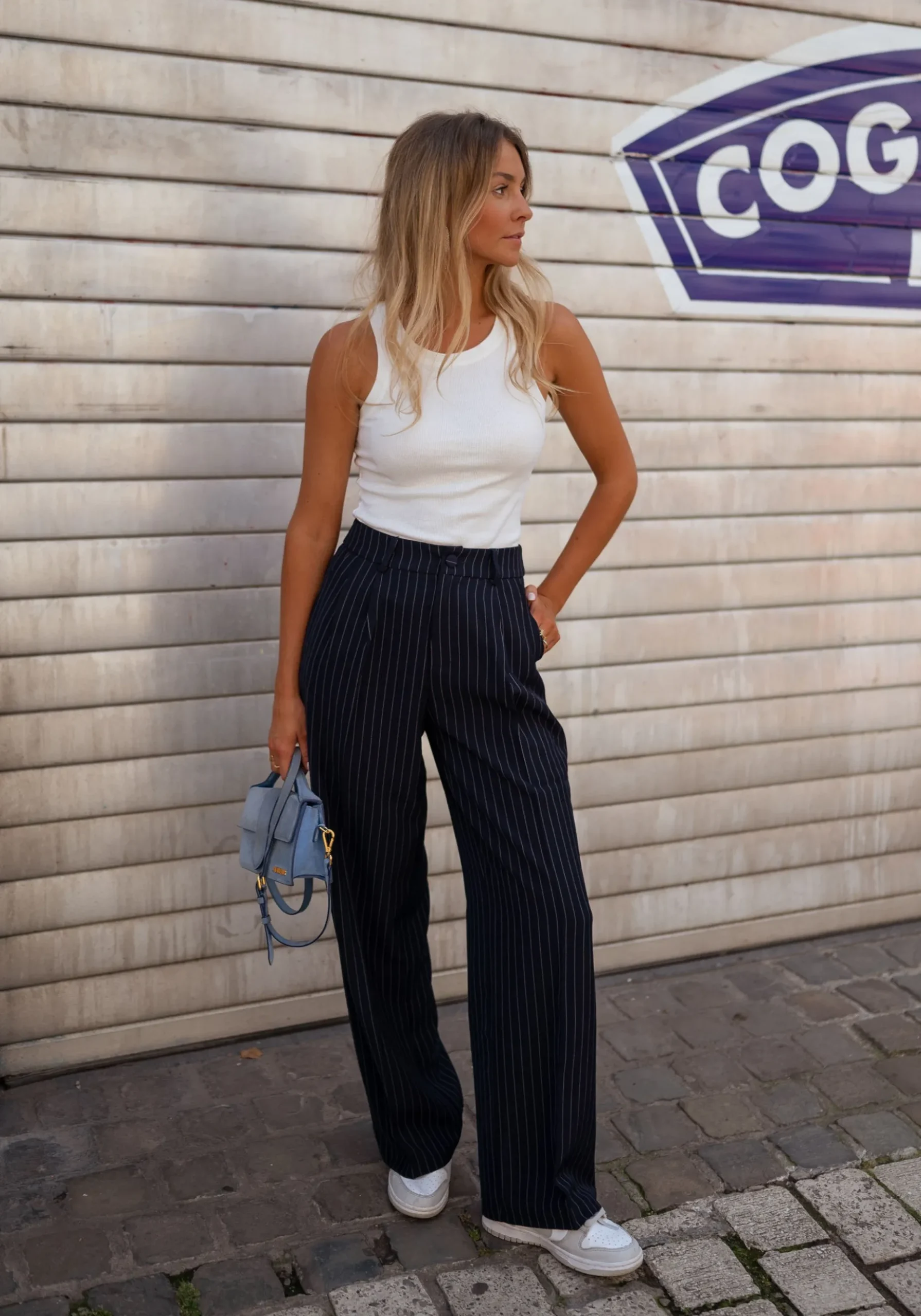 Fashion Pantalon Jimmy - bleu foncéEasy Clothes Femme Pantalons