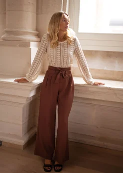 Fashion Pantalon Kalie - chocolatEasy Clothes Femme Pantalons