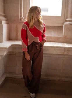 Fashion Pantalon Kalie - chocolatEasy Clothes Femme Pantalons