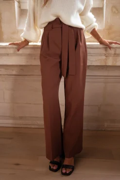 Fashion Pantalon Kalie - chocolatEasy Clothes Femme Pantalons