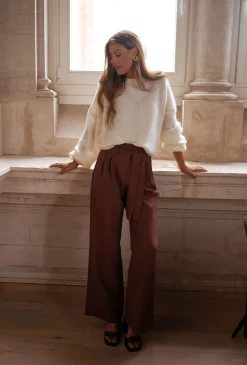 Fashion Pantalon Kalie - chocolatEasy Clothes Femme Pantalons