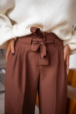 Fashion Pantalon Kalie - chocolatEasy Clothes Femme Pantalons
