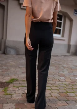 Cheap Pantalon Linou - Noir - Taille HauteEasy Clothes Femme Pantalons