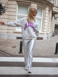 Online Pantalon Lotti - argentéEasy Clothes Femme Pantalons